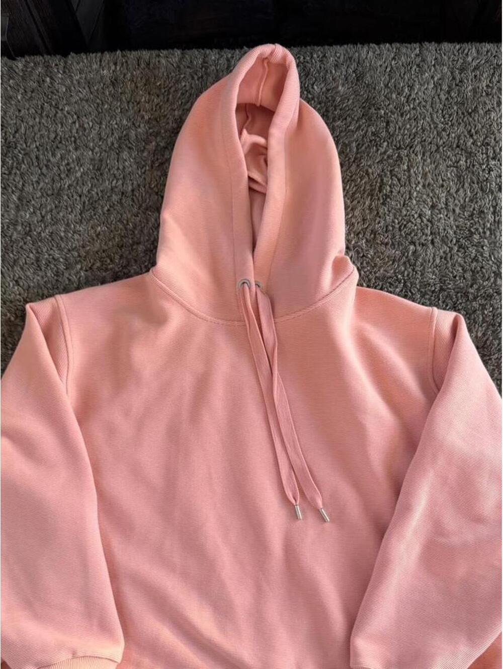 Calla Peach Pink Medium Hoodie Sweatshirt